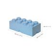 LEGO úložný box 8 - světle modrá