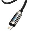 Kabel USB-C pro Lightning Baseus Display, PD, 20W, 1m (černý)