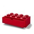 LEGO stolní box 8 se zásuvkou - červená