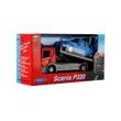 Auto odtahovka Welly Scania P320 + auto kov/plast 15cm mix druhů v krabičce 18,5x10x6cm