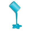 Stolová lampa, farebný kvetináč, neónový modrá, cca. 30 cm,