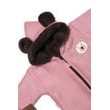 Oteplená pletená kombinéza s rukavičkama Teddy Bear, Baby Nellys, dvouvrstvá,růžová,vel.62