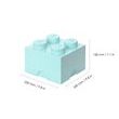 LEGO Storage Box 4 - Aqua