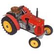 Traktor Zetor 25A červený na klíček kov 15cm 1:25 v krabičce Kovap