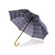 PRETTY UP Deštník 62cm', modrá kostka se žlutým proužkem