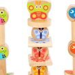Lucy & Leo 198 Malí přátelé - dřevěná balanční hra s předlohami 33 dílů