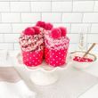 Ponožky - ružový košíček