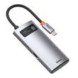 Rozbočovač 4v1 Baseus Metal Gleam Series, USB-C na USB 3.0 USB 2.0 HDMI USB-C PD