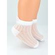 Kojenecké žakarové ponožky se vzorem, Srdíčko, bílé