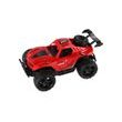 Auto RC buggy terénní červené 23cm plast 27MHz na baterie se světlem v krabici 30x14x16cm