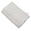 Baby Nellys Luxusní bavlněná pletená deka, dečka CUBE, 80 x 100 cm - šedá