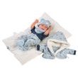 Llorens 73881 NEW BORN CHLAPEČEK - realistická panenka miminko s celovinylovým tělem - 40 cm