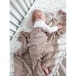 Bambusová dětská pletená deka Baby Nellys, vzor pletený cop, 80 x100 cm, bežová