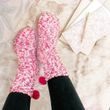 Ponožky - ružový košíček