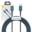 Kabel USB-C k iP, 20W, PD, 2m (modrý)