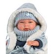 Llorens 73881 NEW BORN CHLAPEČEK - realistická panenka miminko s celovinylovým tělem - 40 cm