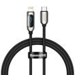 Kabel USB-C pro Lightning Baseus Display, PD, 20W, 1m (černý)