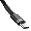 Baseus Cafule PD2.0 60W bleskové nabíjení USB pro kabel typu C (20V 3A) 2m šedo-černý