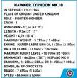 COBI 5864 II WW Hawker Typhoon Mk. IB, 1:48, 190 k