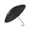 Elegantní deštník černý XXL s rukojetí - 105 cm