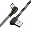 Kabel USB-C Mcdodo CA-5280 LED, 0,5 m (černý)
