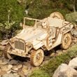 Robotime 3D Drevené puzzle Vojenské Jeep