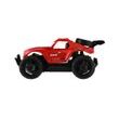 Auto RC buggy terénní červené 23cm plast 27MHz na baterie se světlem v krabici 30x14x16cm