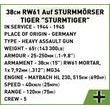 COBI 2585 II WW 38 cm Sturmmorser Sturmtiger, 1:28, 1100 k, 1 f