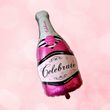 Fóliový balónik - ružové šampanské