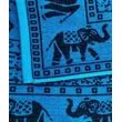 Dvojitá plážová uterák Lovely Home Home Fantasia Elephant Blue