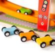 Bigjigs Toys Drevená automobilová závodná dráha