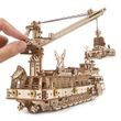 Ugears 3D dřevěné mechanické puzzle Výzkumný parník