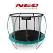 Trampolina ogrodowa 8ft/252cm z siatką, profilowanymi słupkami i drabinką Neo-Sport