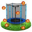 Zahradní trampolína pro děti 140 cm 4,5 stopa Neo-Sport