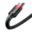Kabel Baseus Cafule Micro USB 2,4A 1m (červeno-černý)