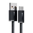 Kabel USB na USB-C Baseus řady Dynamic, 100 W, 1 m (šedý)
