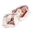 Llorens 74008 NEW BORN - realistická panenka miminko se zvuky a měkkým látkovým tělem - 42 cm