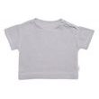 Dětská letní mušelínová 2D sada tričko kr. rukáv + kraťasy, šedé