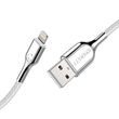 Kabel Lightning na USB Cygnett Armoured 2,4A 12W 0,1 m (bílý)