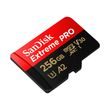 Paměťová karta SANDISK EXTREME PRO microSDXC 256GB 200/140 MB/s UHS-I U3 (SDSQXCD-256G-GN6MA)
