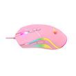 Herní myš Havit MS1026 RGB 1000-6400 DPI (růžová)