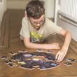 Bigjigs hračky okolo podlahy puzzle solárny systém 50 kusov