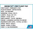 COBI 26609 Boeing 747 First Flight 1969, 1:144, 1051 k