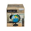 Stolní lampa s LED diodami, globus, V: cca 15,5 cm,