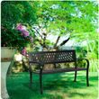 Záhradná lavica s operadlom 125 x 77 x 49 cm Sofotel Clover