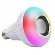 Barevná RGB LED žárovka 4,5W s reproduktorem - E27