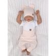 Novorozenecká sada 4D, body kr. rukáv, tepláčky, kabátek a čepička Z&amp;Z, růžová