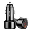 Baseus Magic Car Charger USB USB-C QC 4.0 PD 45W -černá