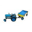 Traktor Zetor s prívesom modrý na kľúčik kov 28cm Kovap v krabičke Cena za 1ks