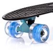 Pennyboard Meteor 23896 Black s LED kolečky